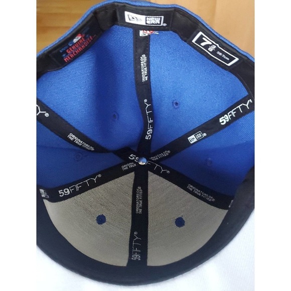 Los Angeles Dodgers Men's New Era 59FIFTY LA Logo MLB Baseball. 7 3/8 - Picture 10 of 10